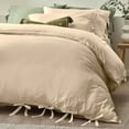 thumbnail image 3 of Yard Mallow Tie Detail Cotton Bow Duvet Cover Set, 3 of 4
