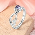 thumbnail image 5 of Mementos USA Personalized Sterling Silver Mother's Ring with Birthstone-Mother's Day Gift, 5 of 6
