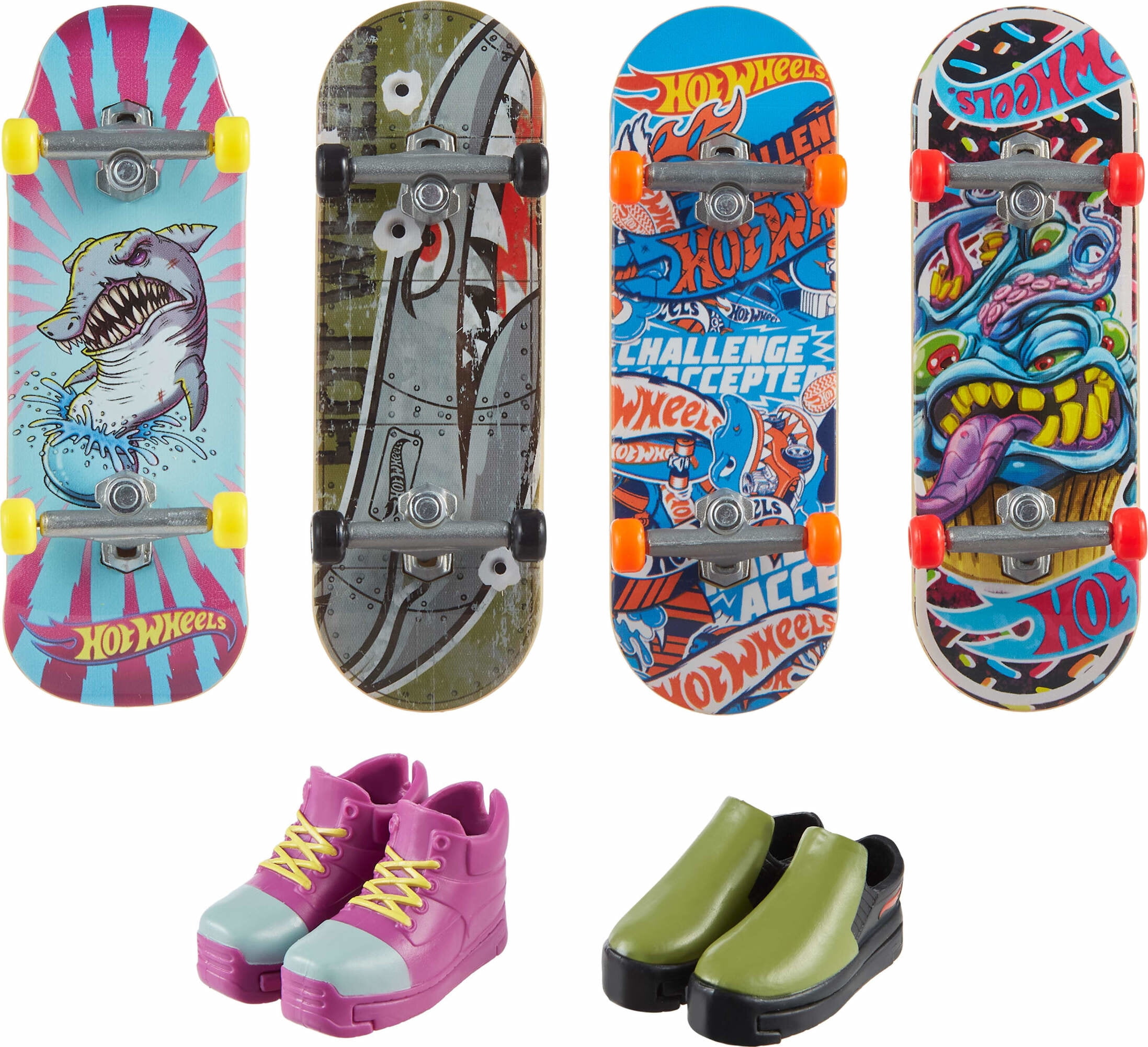 Hot Wheels Skate Tony Hawk Fingerboards & Skate Shoes Multipack (Styles May Vary)