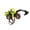 Green C, variant on Mini Engineering Cars Charm Keychain Pull Back Cartoon Toy Car Keychain Pendant Anti-Detachable Hook Decompression Tool