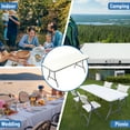 thumbnail image 4 of SUMKEA 6ft Rectangle Banquet Folding Table for Indoor and Outdoor, White, 4 of 8