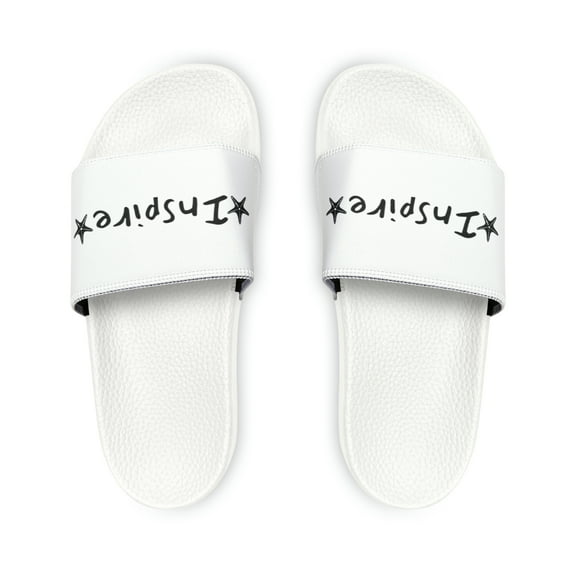 Inspire Women's PU Slide Sandals White