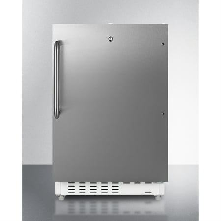ADA compliant built-in or freestanding 20  wide refrigerator-freezer for residential use with lock
