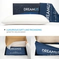 thumbnail image 6 of DREAMUS Natural Talalay Latex Bed Pillow King Size High Loft Soft, 6 of 9