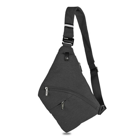 Sling Bag Male Front Cross Body Bag -theft Safety Chest Pocket Pouch Shoulder Bag for Men