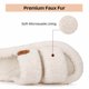 thumbnail image 5 of Pantuflas EverFoams para mujer, peludas, abiertas en la punta, con espuma viscoelástica, 5 of 7