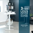 thumbnail image 6 of VIVO Electric 63" x 32" Stand Up Desk, White Table Top, White Frame, 6 of 8