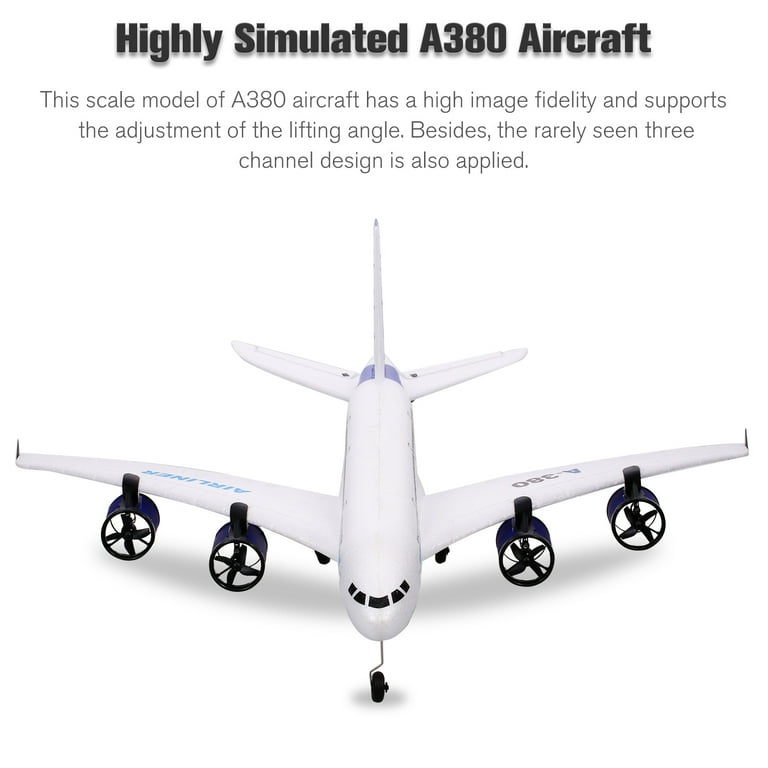 CACAGOO A380 2.4G RC Airplane Flying Aircraft Glider with LED