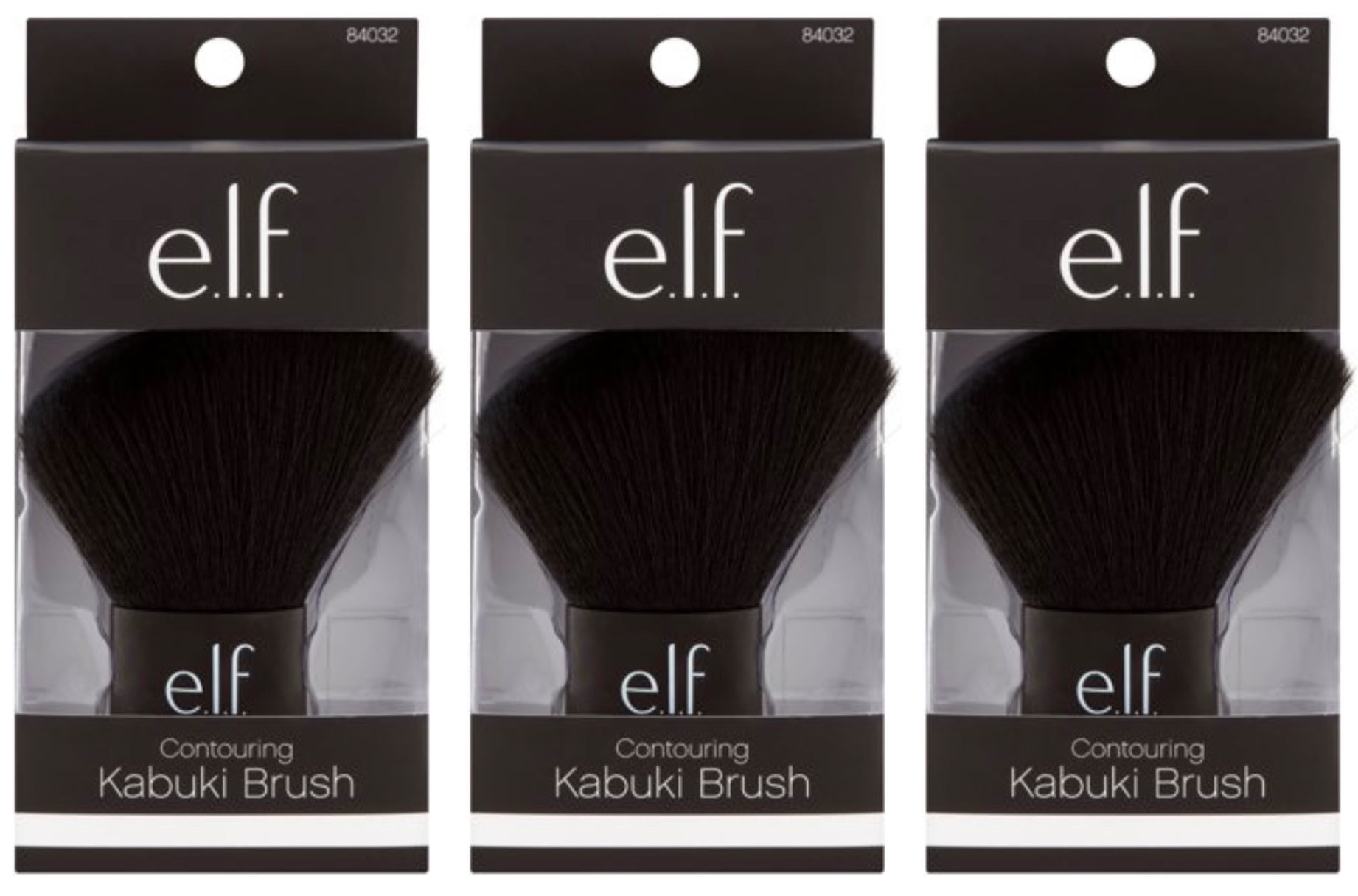 E.l.f. Cosmetics Women’s Contouring Kabuki Brush in Black 84032, Pack