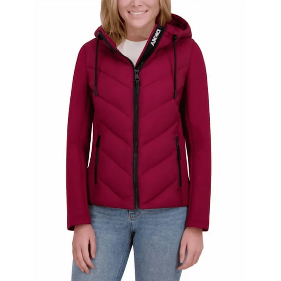 DKNY Mixed Media, Red Jacket (Women's Small)