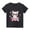 Black, variant on 2025 New Summer Short Sleeve Shirts for Boys Trendy Round Neck Print Boys T Shirts Skin-Friendly T-Shirts for Girls