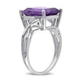 thumbnail image 3 of 5.80 Carat (Ctw) Amethyst & White Topaz Ring in Sterling Silver, 3 of 5