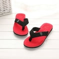 thumbnail image 4 of Men‘s Flip Flops, Color Blocking Design with Textured Non-Slip Footbed & Ventilation Grooves, for Beach, Pool, Shower, and Summer Wear Red 40, 4 of 6