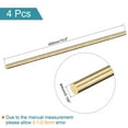 thumbnail image 2 of Uxcell 4mm Diameter 400mm Length Brass Solid Round Rod for DIY Craft 4 packs, 2 of 4