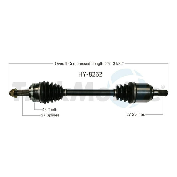 CV Axle Shaft Fits select: 2011-2013 KIA FORTE