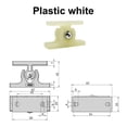 thumbnail image 3 of Mistaha Heavy Duty Double Ball Spring Loaded Locking Buckle for Doors and Cabinets - Durable Plastic and Zinc Alloy Combination - Easy Installation - Multiple Color Options, 3 of 6