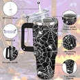 thumbnail image 2 of Halloween Tumbler 40 oz Halloween Tumblers with Handle and Straw Spider Web Stainless Steel Insulated Coffee Cups Mugs Halloween Gifts Stuff for Women Girls, 2 of 6