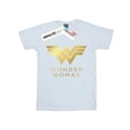 thumbnail image 2 of DC Comics Womens Wonder Woman 84 Golden Logo Cotton Boyfriend T-Shirt, 2 of 3