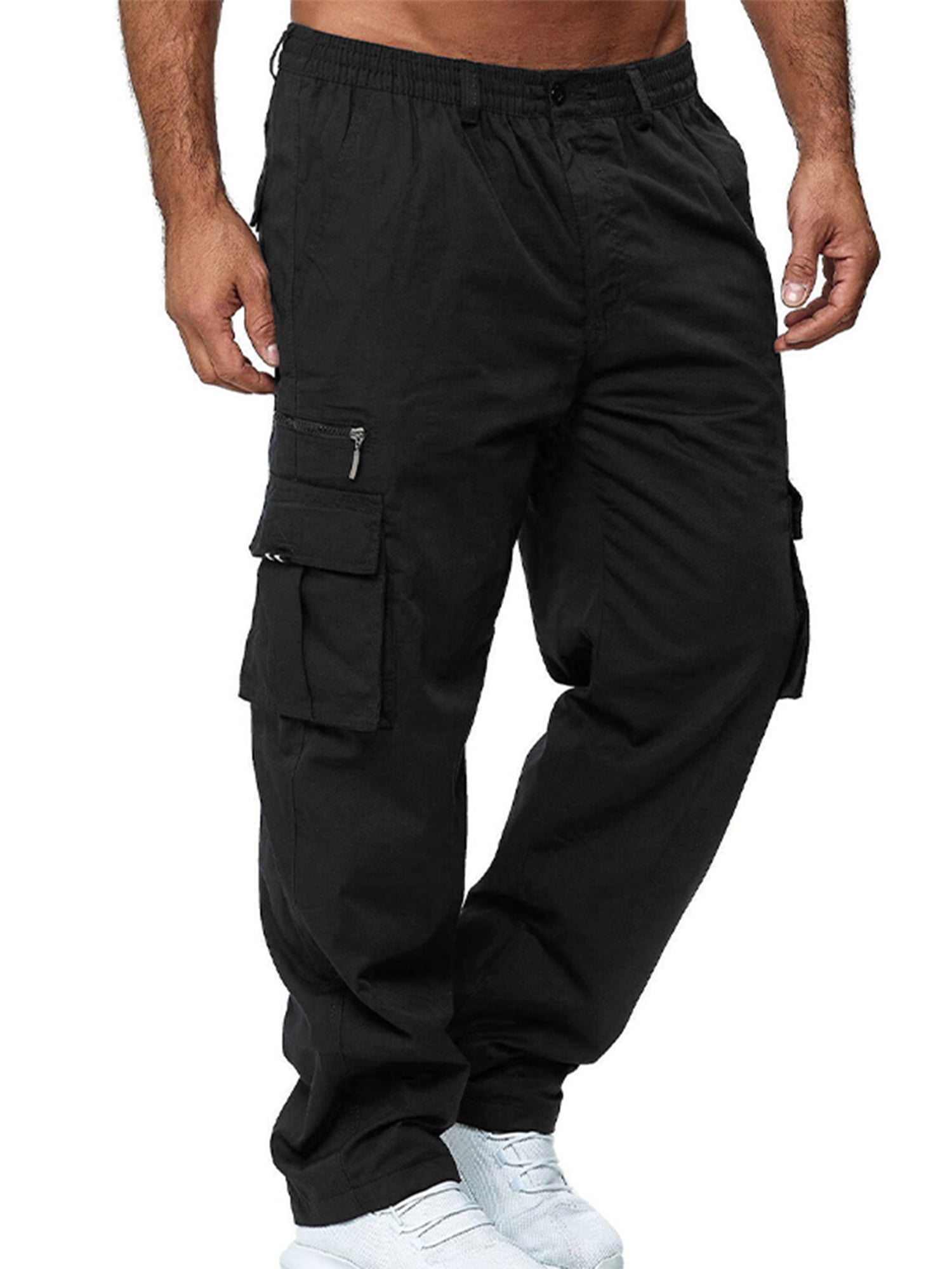 CoolWorks HiVis Mens Ventilated Cargo Work Pants CW2BLAK  Black  Work  Authority