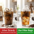 thumbnail image 5 of Fkszll 1000 Count Cold Brew Bags 4x6 inch Disposable Tea Bags with Drawstring, Fine Mesh Filter Pouches for Loose Leaf, 5 of 12