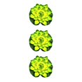 thumbnail image 3 of QualitChoice Artificial Lotus Replacement Simulation Outdoor Garden Park Pond Pool Photography Fake Water Flower Decor Green 3PCS, 3 of 6
