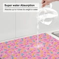 thumbnail image 6 of Easygdp Pink Donut Microfiber Absorbent Dish Drying Pad,Kitchen Drying Mat,Can Be Hung, Strong Water Absorption Capacity,Quick Drying, 6 of 9