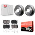 thumbnail image 1 of Transit Auto Rear Disc Brake Rotors and Semi-Metallic Pads Kit for Car Lexus IS250 K8F-103104, 1 of 11