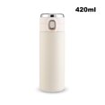 thumbnail image 2 of Naiovety Smart Cup Botella de agua 420ml 304 Taza de vacío de acero inoxidable Pantalla digital Tapa de rebote Taza de bebida portátil Mostrada blanco, 2 of 6
