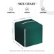 thumbnail image 4 of Balery Dark teal green Porta Pañuelos de Cuero con Estampado – Funda Moderna Cuadrada para Caja de Pañuelos, Dispensador 5x5x5'', 4 of 7