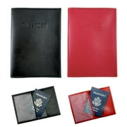 2 Travel Leather Passport Organizer Holder Card Case Protector Cover Wallet Gift by ATB