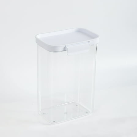Mainstays Rectangular Plastic Food Storage Canister - Large- 6.9"W x 4.8"D x 9.8"H