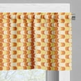 thumbnail image 5 of Ambesonne Retro Valance & Curtain, Wavy Pattern Half Moon, 55"x24", Orange Yellow Dust, 5 of 6