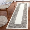 thumbnail image 2 of SAFAVIEH Metro Ethelred Bordered Runner Rug, Ivory/Grey, 2'3" x 9', 2 of 8