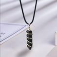 thumbnail image 3 of yingyy Wire Wrapped Charm Hanging Pendant Colorful Exquisite Crystal Crafting Necklace Keychains Earrings Accessories Black 1Set, 3 of 6