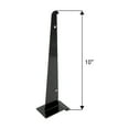 thumbnail image 2 of 10 inch Black Shelf Bracket for Slatwall - 10 PK - Sturdy Metal Slatwall Accessories - Black Slatwall Shelf Brackets for Slatwall Shelves  Durable Slat Wall Shelf Brackets for Organized Storage, 2 of 7