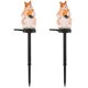 thumbnail image 1 of 2Pcs Squirrel Lawn Lamp LED Garden Floor Lamp Animal Shaped Outdoor Lawn Light, 1 of 4