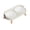 White, variant on Raised Cat Food and Water Bowl Set - Elevated Dishes with Non-Slip Stand and Splash Guard for Small Dogs(Green)