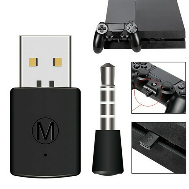 Smaak effect omhelzing Bluetooth Receiver Bluetooth Adapter Wireless Headset Headphone Adapter  with Mic BT 4.0 Dongle USB Adapter USB Dongle for PS4 Black - Walmart.com