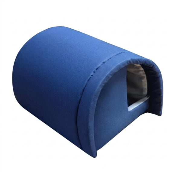 Bvdfgk Outdoor Cat House Waterproof Outdoor Cat Shelter Insulated for Porch, Stray Cats Navy Blue - Up to 9