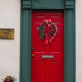 thumbnail image 3 of Corona de vacaciones perfecl Decoraciones artísticas navideñas para puerta principal Rojo 43cm, 3 of 7