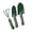 Green Three-piece Set, variant on Horticultural tool set - Miniature garden tools - Multi-functional shovel, rake and spade - Household plant soil loosening tool - Small sge Three-piece Set