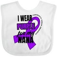 thumbnail image 3 of Inktastic I Wear Purple For My Nana Pancreatic Cancer Awareness Boys or Girls Baby Bib, 3 of 4
