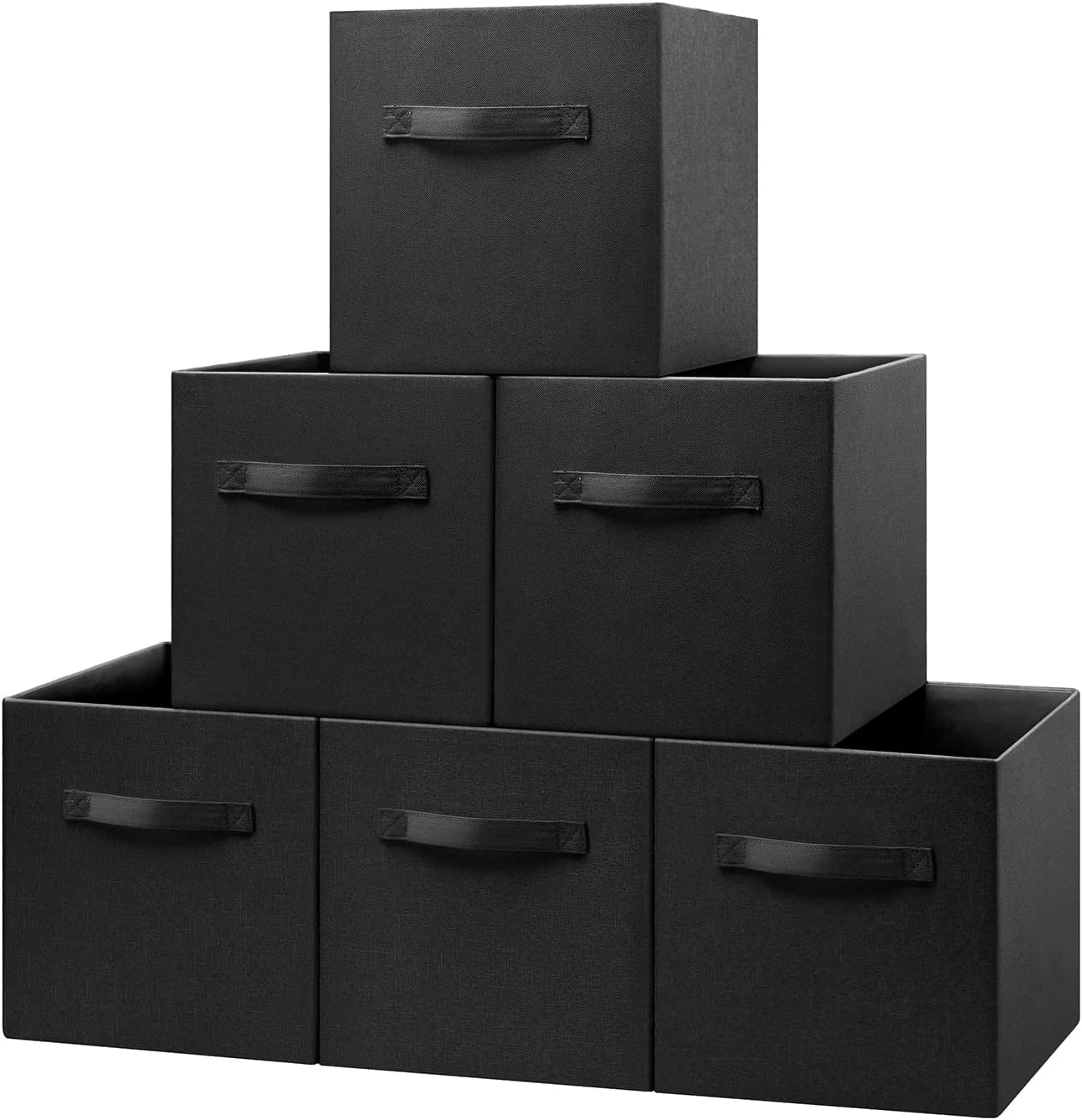 Thicker 11 Inch Cube Storage Bins for Organization, Fabric Storage