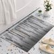 thumbnail image 5 of Alfombra de baño súper absorbente antideslizante con respaldo de goma lavable alfombrilla de baño gris 35.43x23.62en estilo moderno, 5 of 7