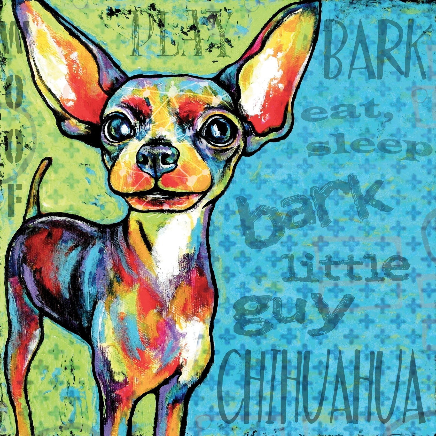 Marmont Hill - "Chihuahua II" by Stephanie Gerace Painting Print on Wrapped Canvas