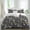 Dark Gray, variant on Grey Space Set of 4 Bedding Quilt Covers, Cartoon Cute Spaceship Planet Star Funny 4-Piece Bed Sheet Set with Extra Soft Bed Sheets Quilt Cover Pillowcase, California King