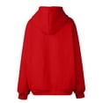 thumbnail image 5 of BRDFRL Women's Full Zip Up Hoodie Long Sleeve Hooded Sweatshirts Casual Fall Jacket Coat 2024 Fashion Red S, 5 of 6