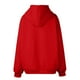 thumbnail image 5 of sudadera con capucha y cremallera de manga larga de color sólido de moda casual para mujer rojo / m, 5 of 6