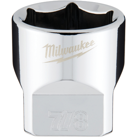 UPC: 0045242565740 | Milwaukee-45-34-9070 3/8 in. Drive 7/8 in. SAE 6-Point Socket