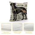 thumbnail image 4 of PHYHOO Dog Themed of A Dog Decorative Throw Pillow Case for Home Living Room Girls Room Decor, Mom Girls Women Gifts White, 4 of 5